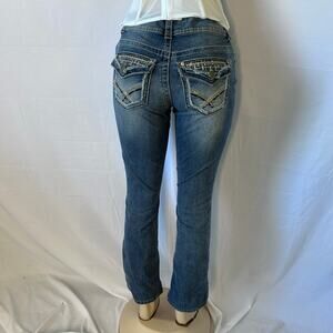 Copper Flash Curvy Size 6 Y2K Embellished Bootcut Jeans